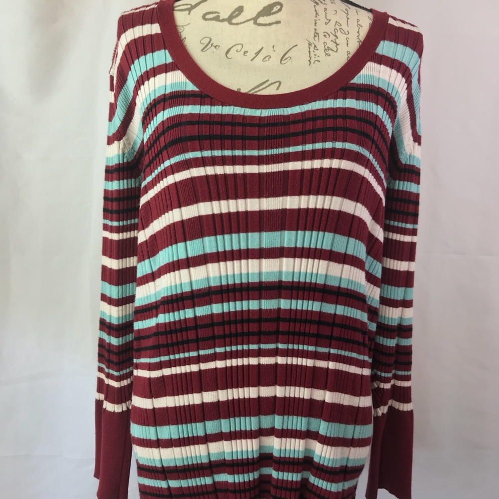 Lane Bryant Plus Size 26/28 Stretch Ribbed Sweater